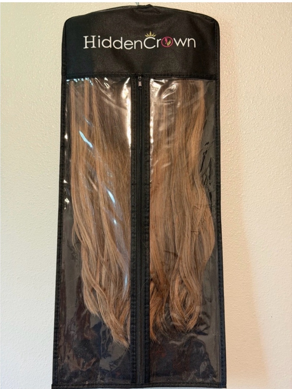 Hidden Crown Halo Extensions - Balayage Natural Light Brown Hair